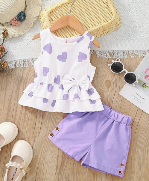 Conjunto regata de coração