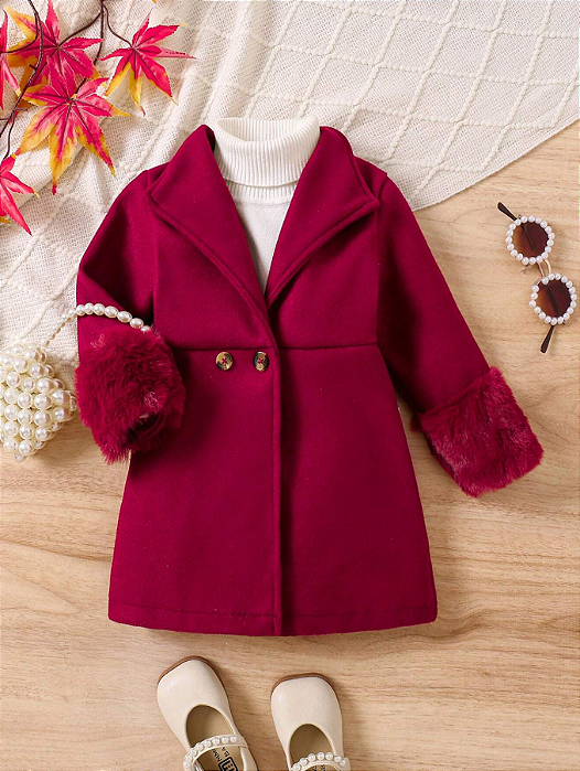 CASACO DE INVERNO COM PUNHOS PELINHO