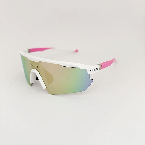 Flash branco com rosa espelhado + case esportiva