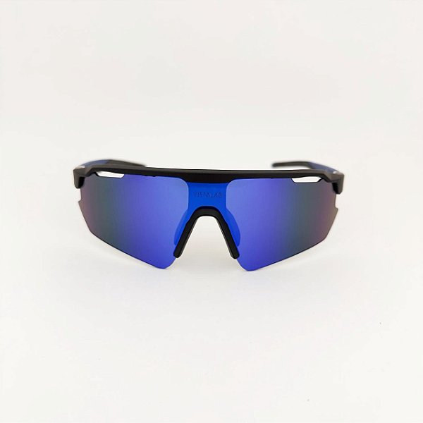 Flash preto com azul caneta + case esportiva