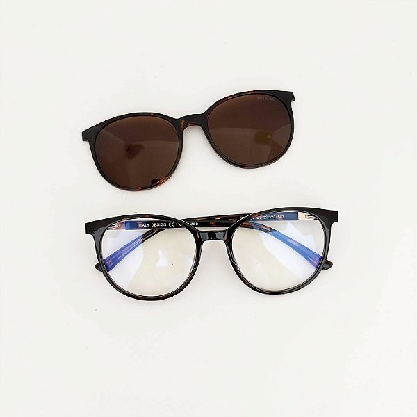 Grau + Solar Glowmag tartan com marrom
