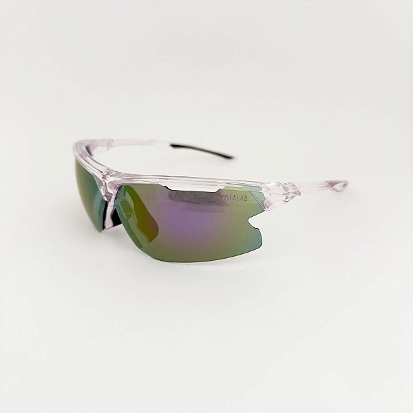 Force transparente com lilas + case esportiva