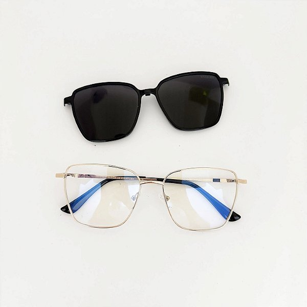 Grau + Solar Veva dourado com preto