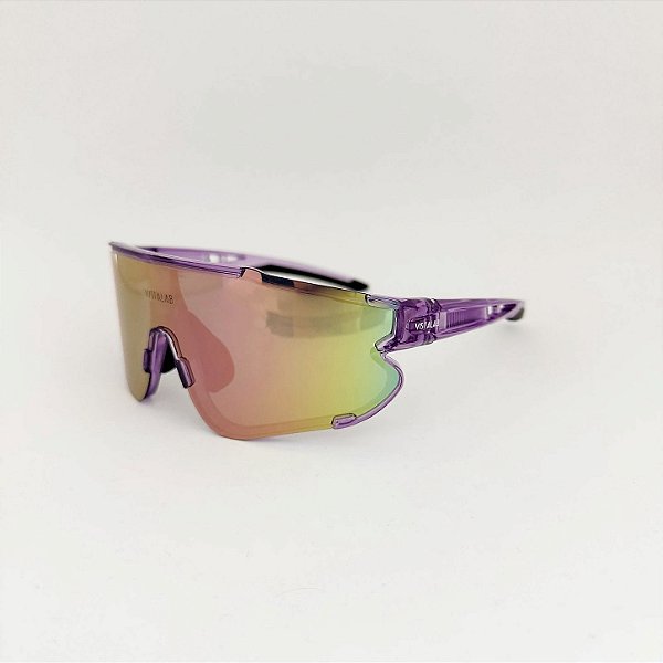 Frizzo roxo espelhado + case esportiva