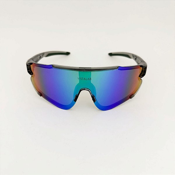 Frizzo preto com espelhado azul + case esportiva
