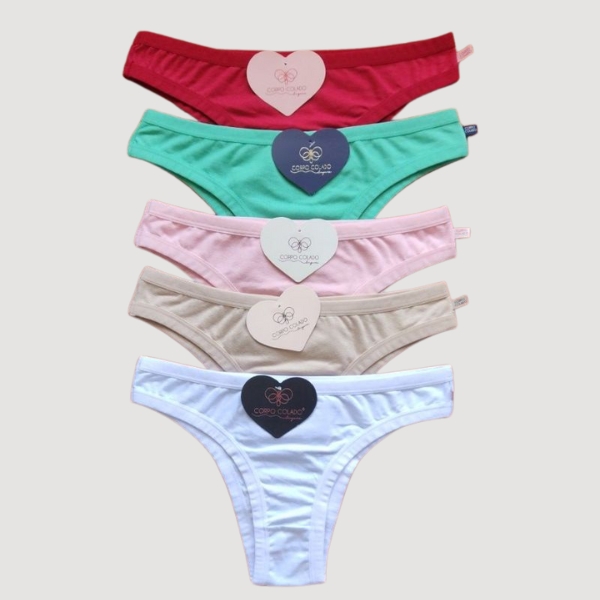 Calcinha Adulto 100% Algodão { UN }