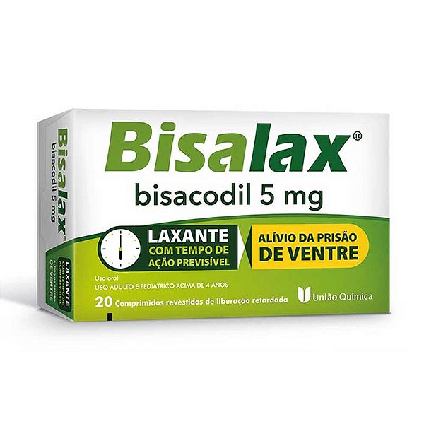 BISALAX 20 DRAGEAS UNIÃO QUIMICA
