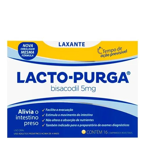 LACTO PURGA 16 COMPRIMIDOS REVESTIDOS