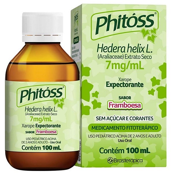 PHITOSS 7MG/ML 100ML SABOR FRAMBOESA