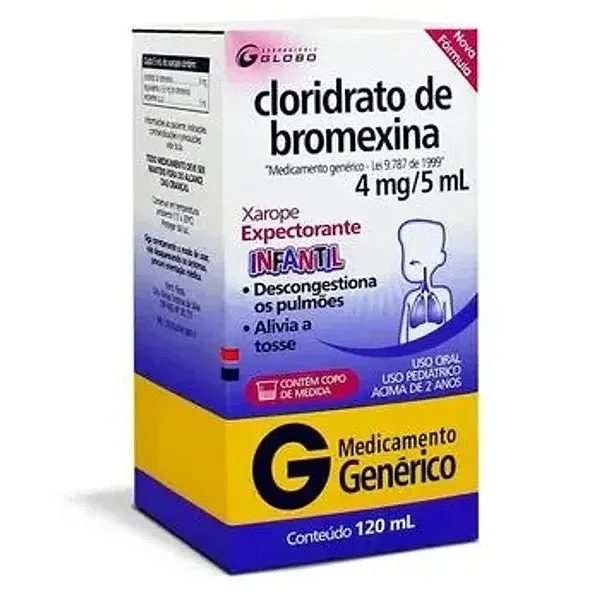 CLORIDRATO DE BROMEXINA 4 MG/5ML INFANTIL
