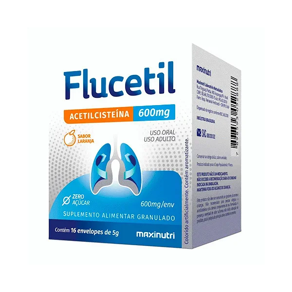 FLUCETIL 600 MG 16 ENVELOPES DE 5G