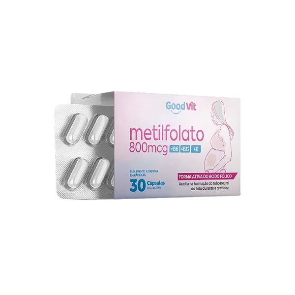 METILFOLATO 800MCG 30 CPS