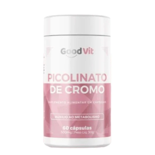 Picolinato de Cromo 500mg C/60 Cápsulas Good Vit