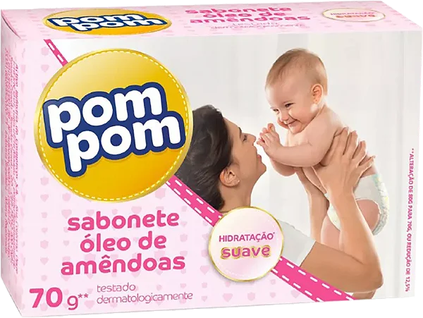 SABONETE POM POM 70G ÓLEO DE AMÊNDOAS