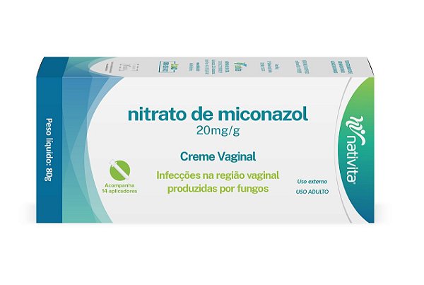 MICONAZOL CREME VAGINAL COM 8 APLICADORES