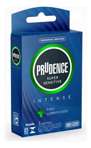 3 Preservativo Super Sensitive Intense Prudence Lubrificado