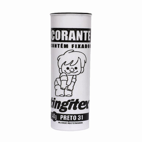 CORANTE ROUPA TINGITEX C/6 PRETO 31