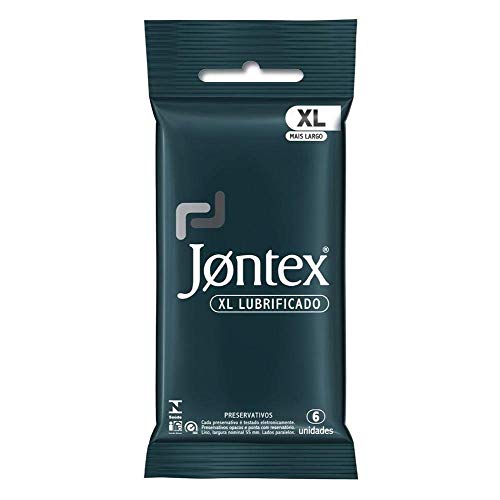 Preservativo Camisinha Jontex Tamanho XL Lubrificado Com 6 Unidades