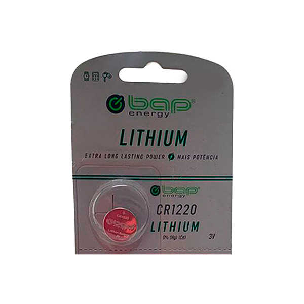 Bateria Botão 1220 3v Lithium 1 Unidade Bap Energy
