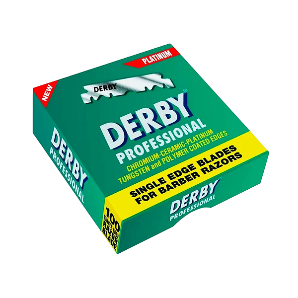 Lâminas de Barbear Derby Verde Meia Lâminas em Aço Inox