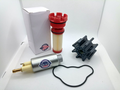 Kit Rotor Bomba Dagua, Gasolina E Filtro Castelo Mercruiser