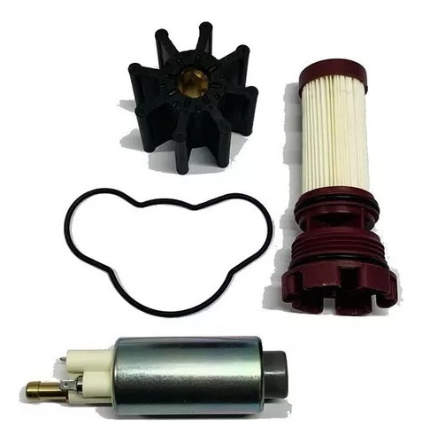 Kit Rotor Bomba Dagua, Gasolina E Filtro Castelo Mercruiser