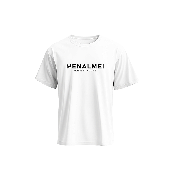 Camiseta Basic Make It Yours Menalmei Branca