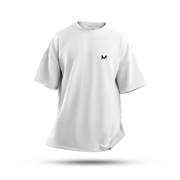 Camiseta Oversized Basic Menalmei Branca