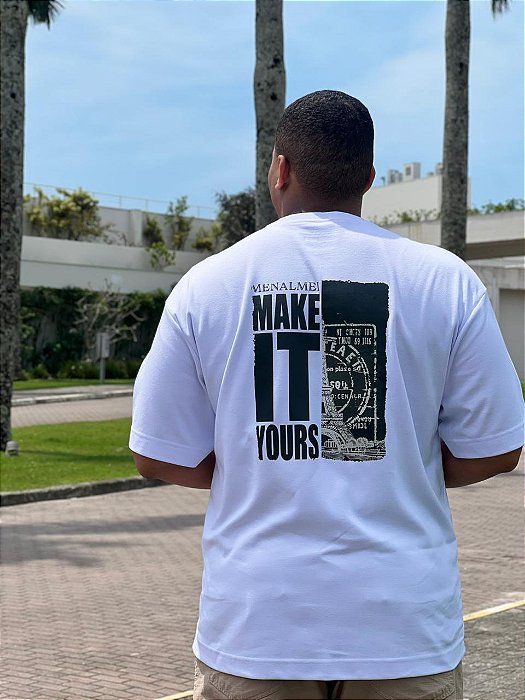 Camiseta Oversized Paris Menalmei Branca