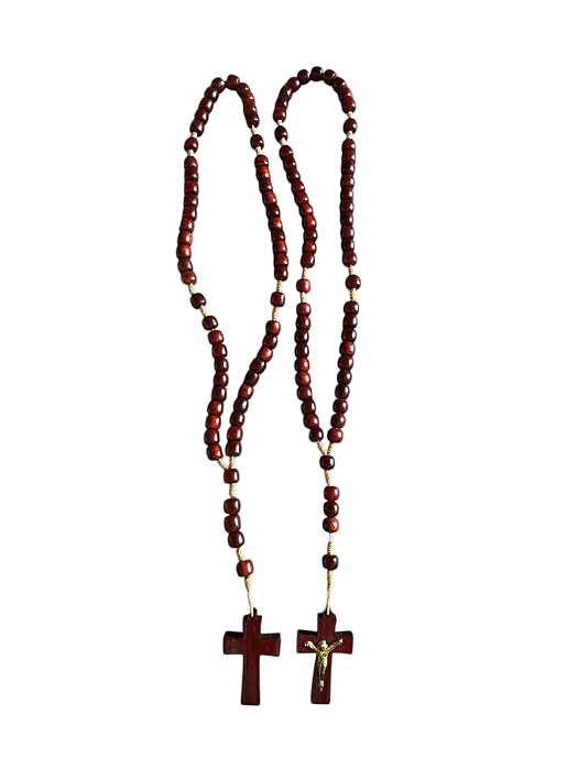 Terço de Madeira Pau Brasil