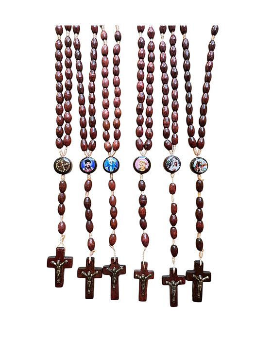 Terço de Madeira Santos Sortidos