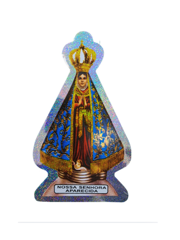 Adesivo Nossa Senhora Aparecida Dupla Face (17cm)
