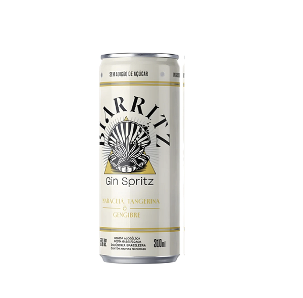 GIN SPRITZ BIARRITZ - MARACUJÁ TANGERINA E GENGIBRE (LATA SLEEK 310ML)
