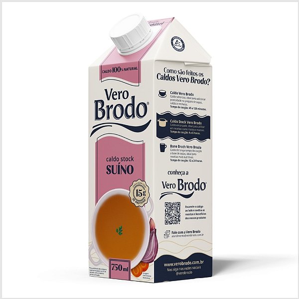 CALDO VERO BRODO - STOCK CARNE SUINA 750ML