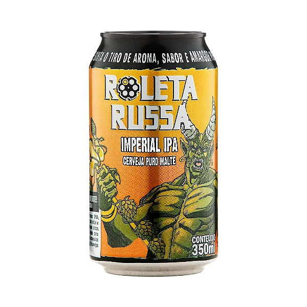 CERVEJA ROLETA RUSSA - IMPERIAL IPA 350 ML (LATA)