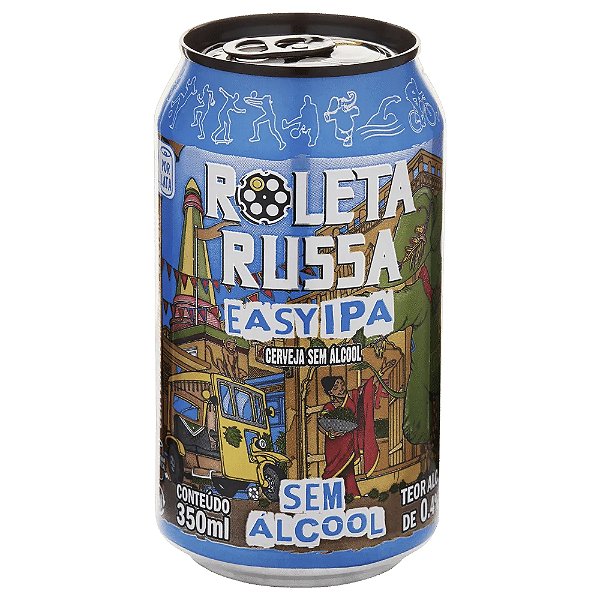 CERVEJA ROLETA RUSSA - SEM ALCOOL EASY IPA 350 ML (LATA)