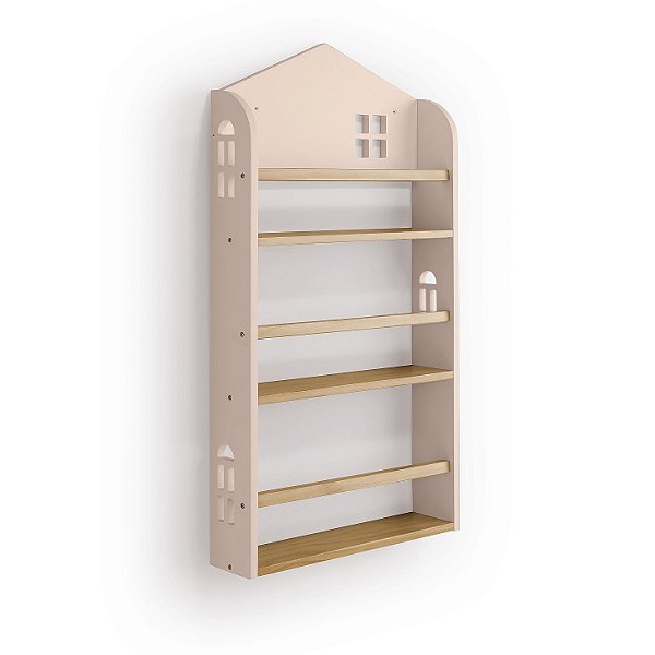 Porta-Livros de Parede Crystal Rosa