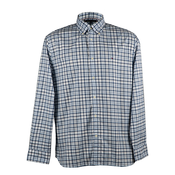 Camisa Tommy Hilfiger manga longa xadrez THMW0MW37206