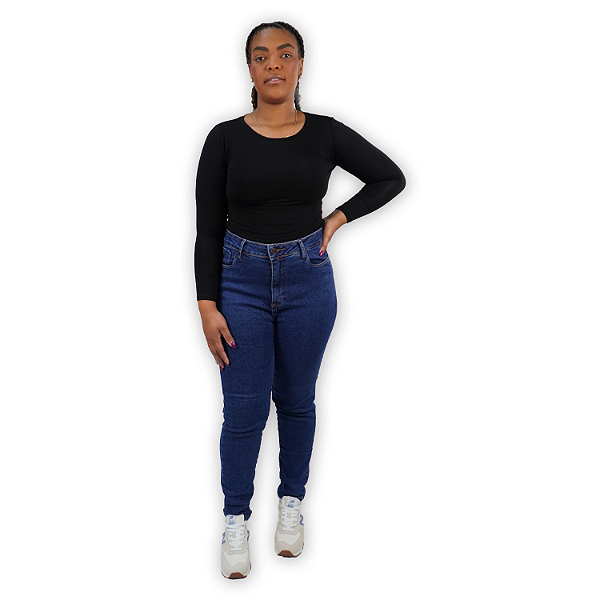 Calça Jeans Mom c/ Elastano
