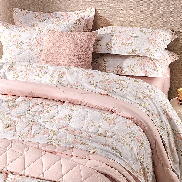 Jogo de cama Paloma Queen 4 Peças Karsten