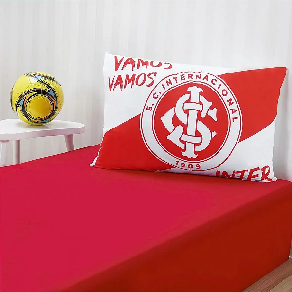 Jogo de cama solteiro Inter - 2 peças