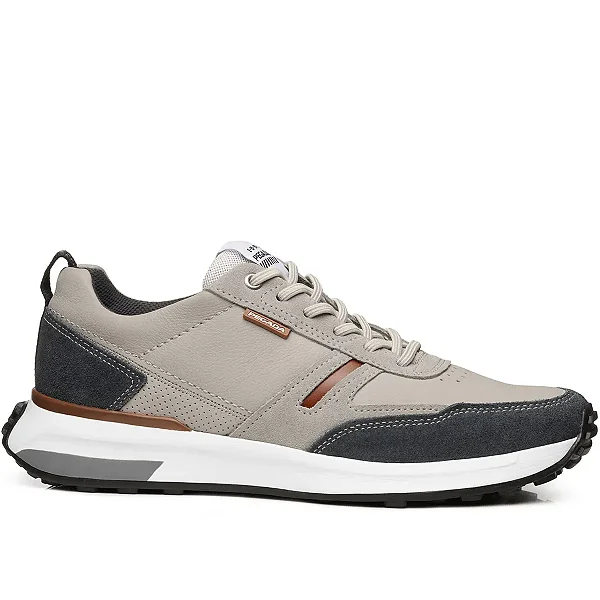 Tênis Casual Pegada Masculino em Couro