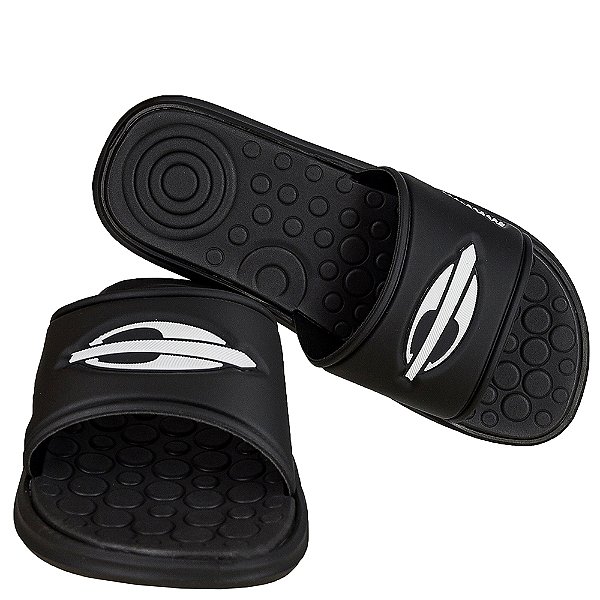 Chinelo Slide Preto Quiver Pro Mormaii