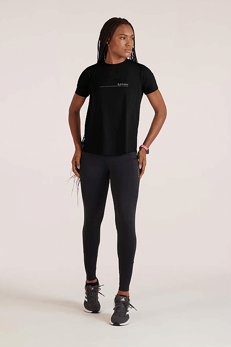 T-Shirt Poliamida Básica Feminina Lupo