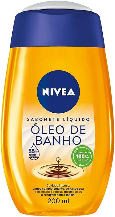 Sabonete Líquido Nivea Óleo de Banho - 200ml