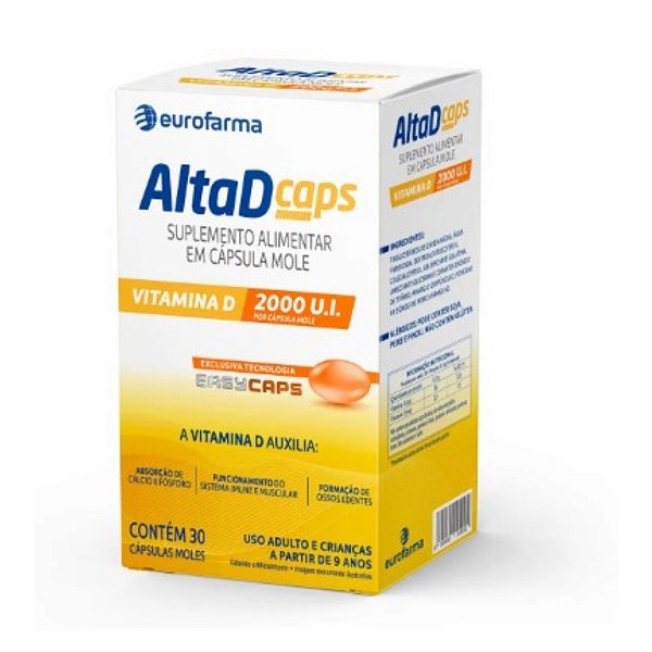Suplemento Alimentar Alta D Caps 2000ui - 30 Cápsulas