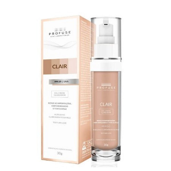 Gel-Creme Clareador Profuse Clair FPS 25 - 30g