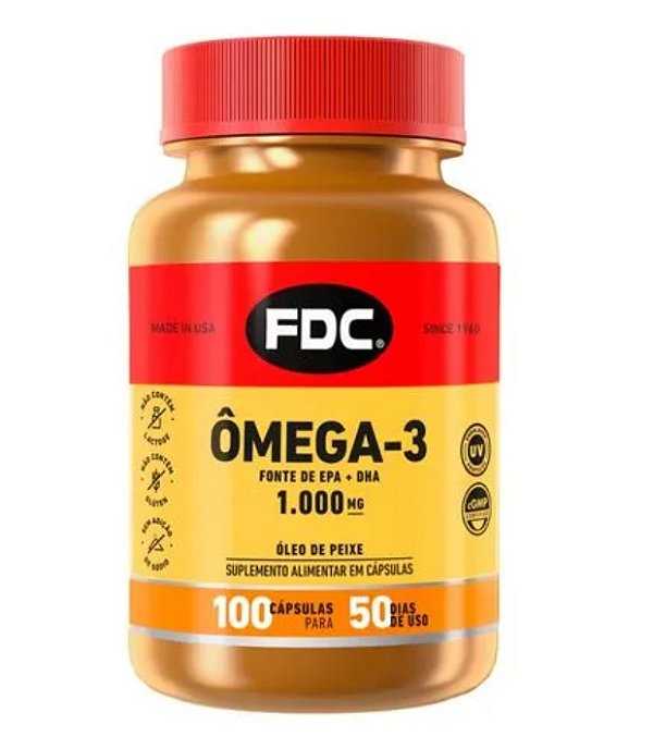 Suplemento Alimentar Ômega-3 1.000mg FDC 100cps