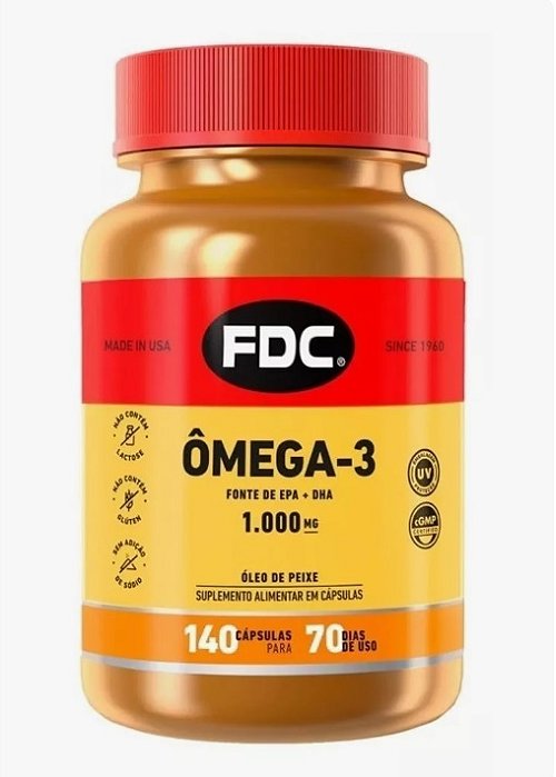 Suplemento Alimentar Ômega-3 1.000mg FDC 140cps