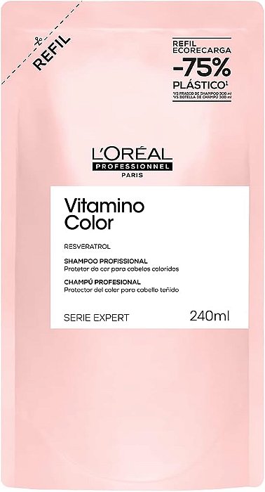 Refil L'oréal Profissionnel Resveratrol Vitamino Color Shampoo - 240ml